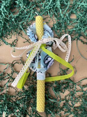 Scrunchie Easter Candle