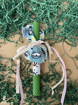 Scrunchie Easter Candle