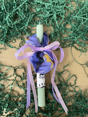 Scrunchie Easter Candle