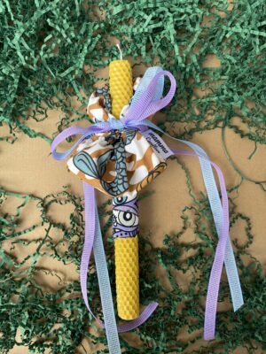 Scrunchie Easter Candle