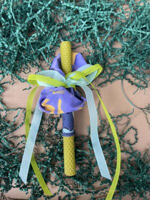 Scrunchie Easter Candle