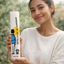 Alternative view of Walking on sunshine candle